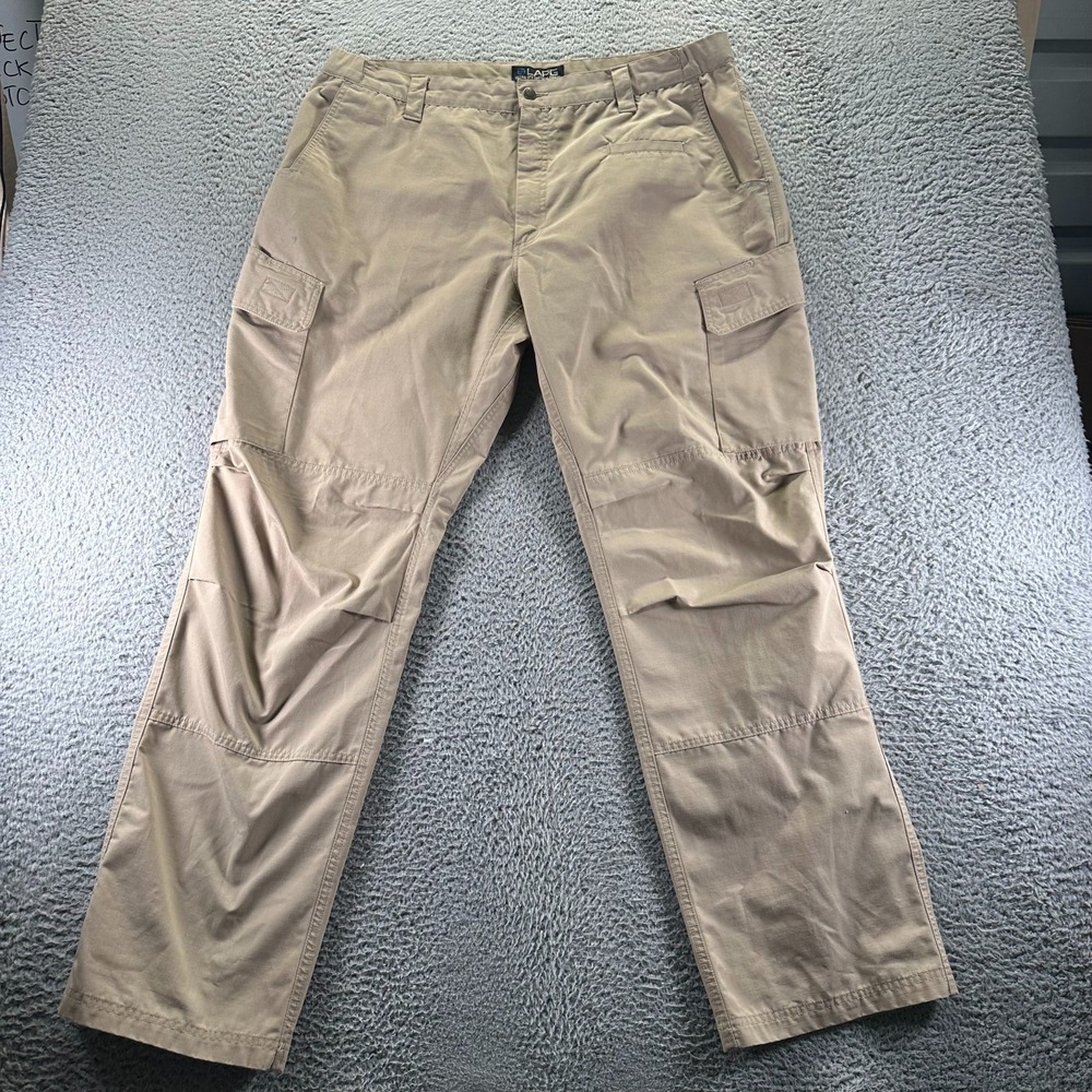 LA police gear Pant Men 38X34 Beige Cotton Cargo Utility Tactical Uniform Combat
